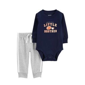 Carter’s Baby Boy (NB-24M) Carter’s® 2pc. Little Brother Sports Pants Set.